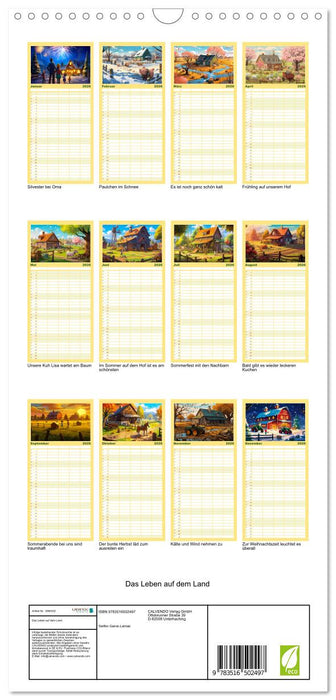 Das Leben auf dem Land (CALVENDO Familienplaner 2026)