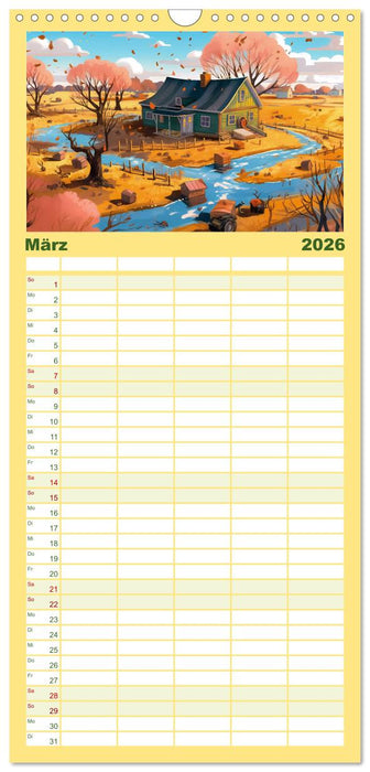 Das Leben auf dem Land (CALVENDO Familienplaner 2026)