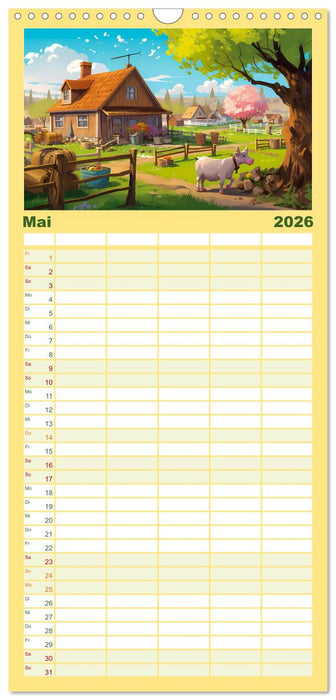 Das Leben auf dem Land (CALVENDO Familienplaner 2026)