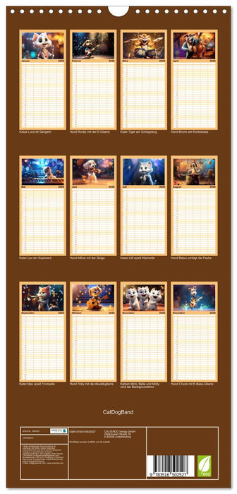 CatDogBand (CALVENDO Familienplaner 2026)