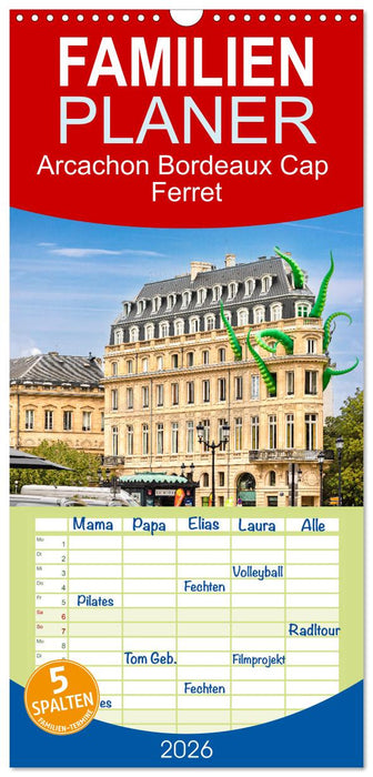 Arcachon Bordeaux Cap Ferret (CALVENDO Familienplaner 2026)