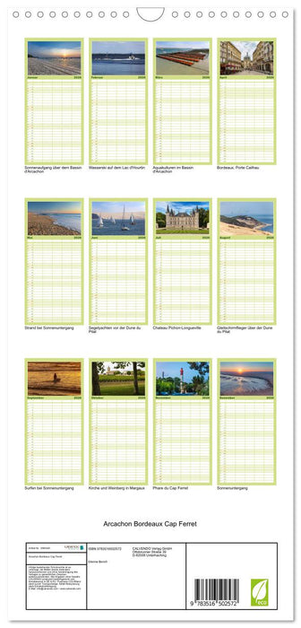 Arcachon Bordeaux Cap Ferret (CALVENDO Familienplaner 2026)