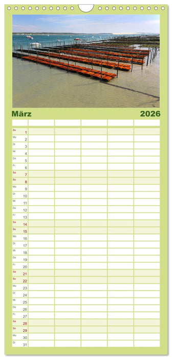 Arcachon Bordeaux Cap Ferret (CALVENDO Familienplaner 2026)