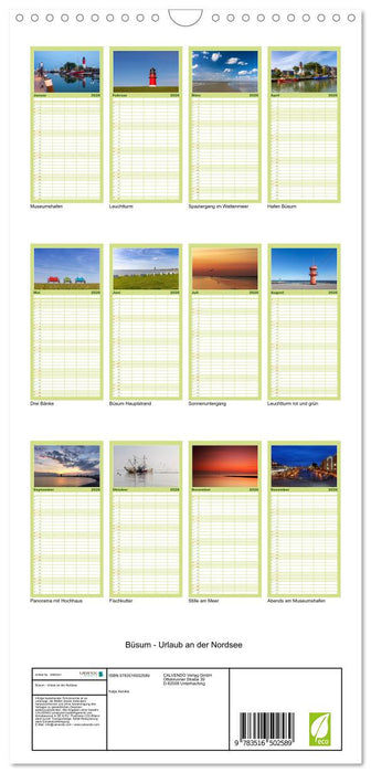 Büsum - Urlaub an der Nordsee (CALVENDO Familienplaner 2026)
