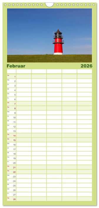 Büsum - Urlaub an der Nordsee (CALVENDO Familienplaner 2026)