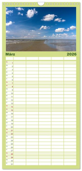 Büsum - Urlaub an der Nordsee (CALVENDO Familienplaner 2026)