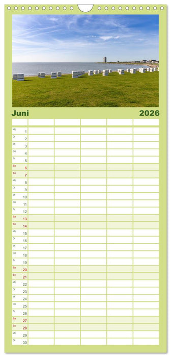 Büsum - Urlaub an der Nordsee (CALVENDO Familienplaner 2026)