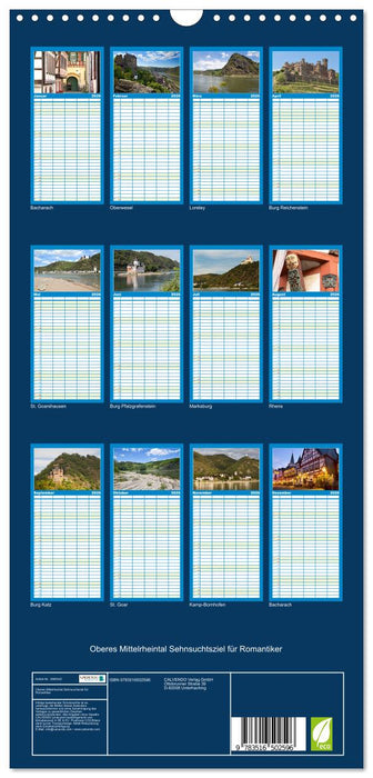 Oberes Mittelrheintal Sehnsuchtsziel für Romantiker (CALVENDO Familienplaner 2026)