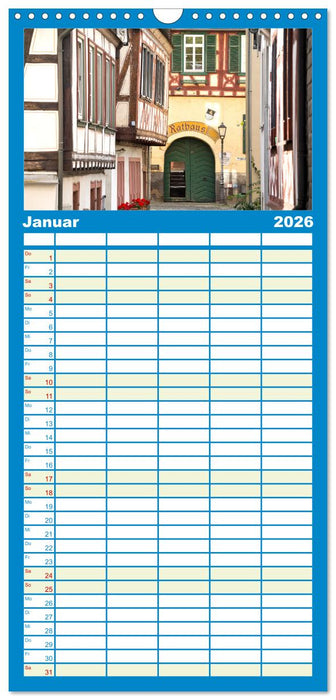 Oberes Mittelrheintal Sehnsuchtsziel für Romantiker (CALVENDO Familienplaner 2026)