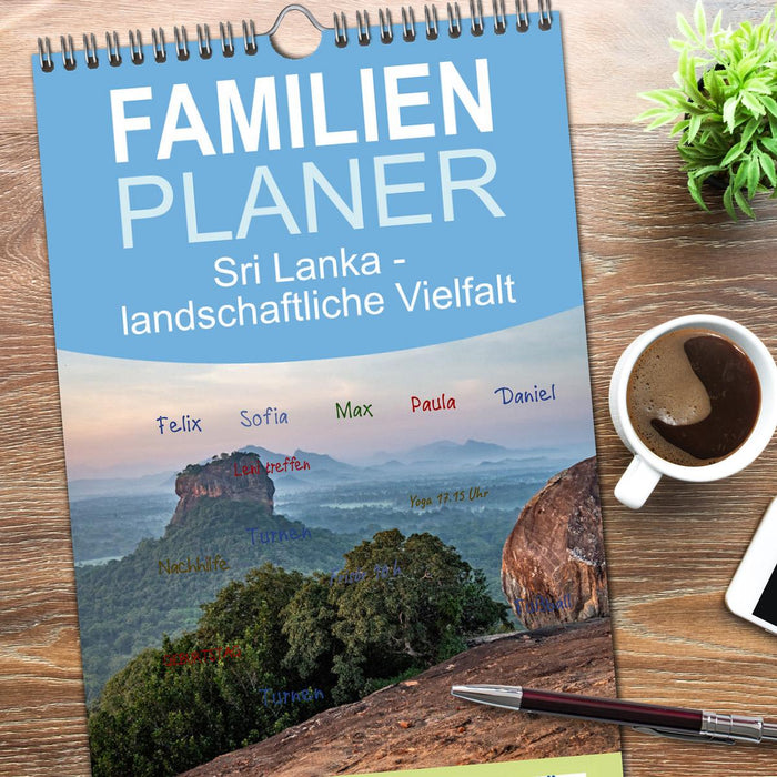 Sri Lanka - landschaftliche Vielfalt (CALVENDO Familienplaner 2026)