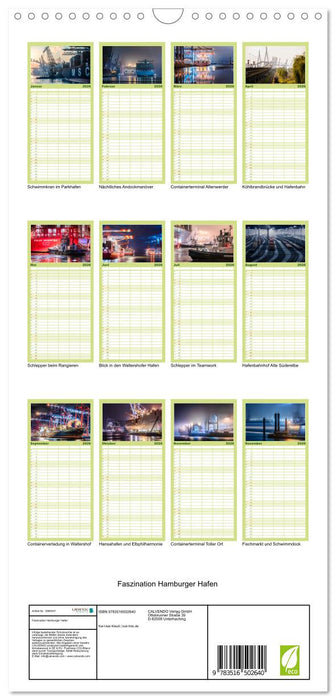 Faszination Hamburger Hafen (CALVENDO Familienplaner 2026)