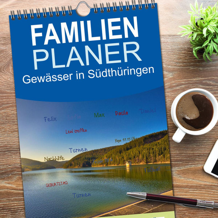 Gewässer in Südthüringen (CALVENDO Familienplaner 2026)