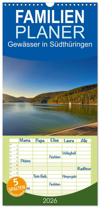 Gewässer in Südthüringen (CALVENDO Familienplaner 2026)