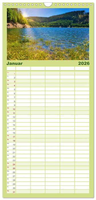 Gewässer in Südthüringen (CALVENDO Familienplaner 2026)