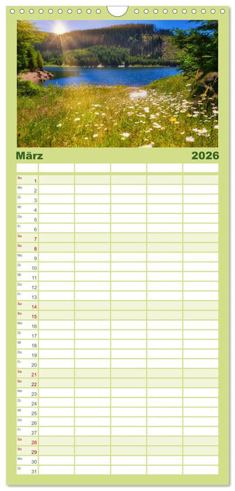 Gewässer in Südthüringen (CALVENDO Familienplaner 2026)