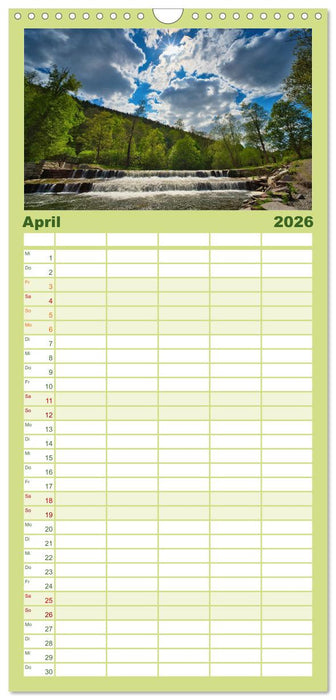 Gewässer in Südthüringen (CALVENDO Familienplaner 2026)