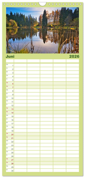 Gewässer in Südthüringen (CALVENDO Familienplaner 2026)