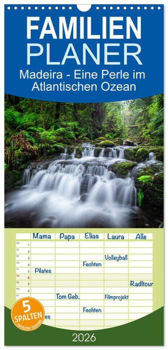 Madeira - Eine Perle im Atlantischen Ozean (CALVENDO Familienplaner 2026)