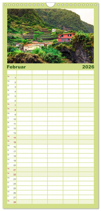 Madeira - Eine Perle im Atlantischen Ozean (CALVENDO Familienplaner 2026)