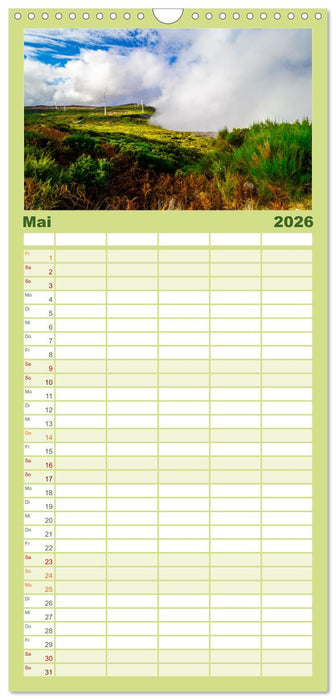 Madeira - Eine Perle im Atlantischen Ozean (CALVENDO Familienplaner 2026)