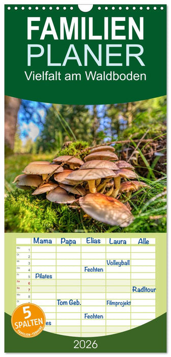 Vielfalt am Waldboden (CALVENDO Familienplaner 2026)