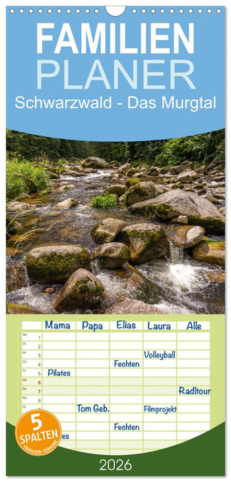 Schwarzwald - Das Murgtal (CALVENDO Familienplaner 2026)