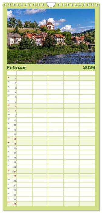 Schwarzwald - Das Murgtal (CALVENDO Familienplaner 2026)