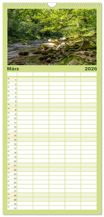 Schwarzwald - Das Murgtal (CALVENDO Familienplaner 2026)