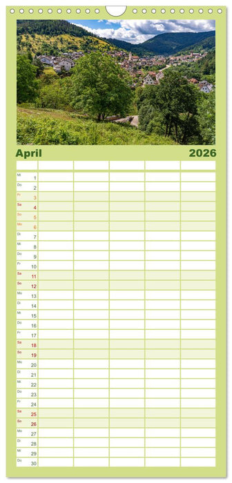 Schwarzwald - Das Murgtal (CALVENDO Familienplaner 2026)