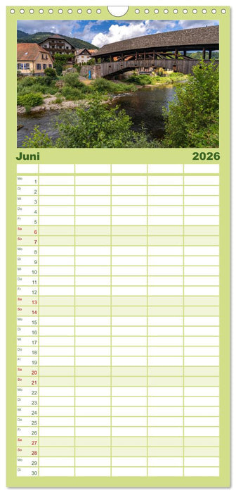 Schwarzwald - Das Murgtal (CALVENDO Familienplaner 2026)