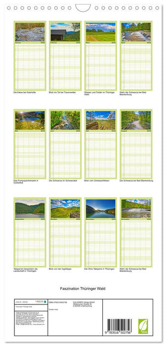 Faszination Thüringer Wald (CALVENDO Familienplaner 2026)
