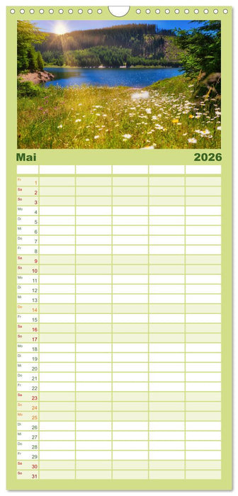 Faszination Thüringer Wald (CALVENDO Familienplaner 2026)