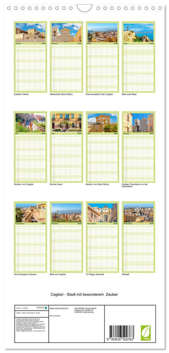 Cagliari - Stadt mit besonderem Zauber (CALVENDO Familienplaner 2026)