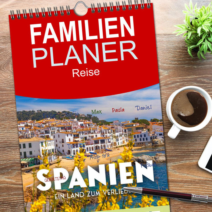 Spanien - ein Land zum Verlieben. (CALVENDO Familienplaner 2026)