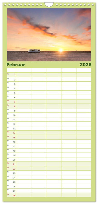 Abenteuer Wohnmobil - Camping, Vanlife, Roadtrips (CALVENDO Familienplaner 2026)