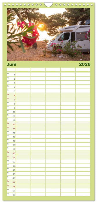 Abenteuer Wohnmobil - Camping, Vanlife, Roadtrips (CALVENDO Familienplaner 2026)