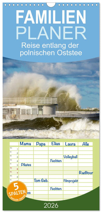 Reise entlang der polnischen Oststee (CALVENDO Familienplaner 2026)