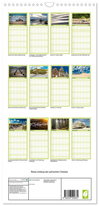 Reise entlang der polnischen Oststee (CALVENDO Familienplaner 2026)