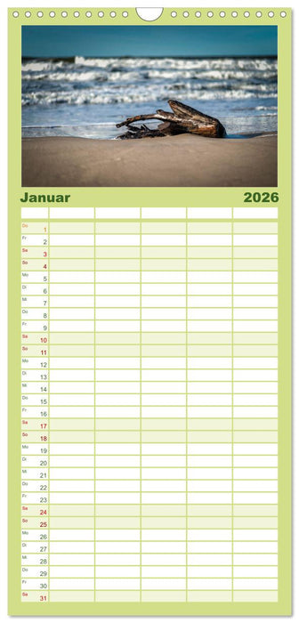 Reise entlang der polnischen Oststee (CALVENDO Familienplaner 2026)