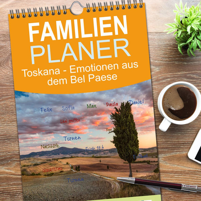 Toskana - Emotionen aus dem Bel Paese (CALVENDO Familienplaner 2026)