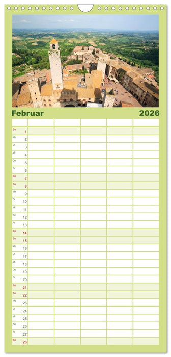 Toskana - Emotionen aus dem Bel Paese (CALVENDO Familienplaner 2026)