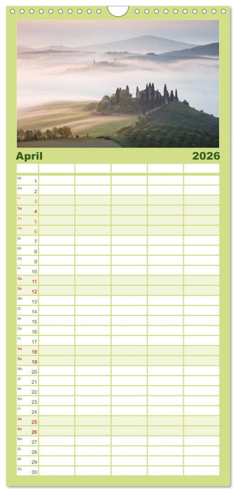 Toskana - Emotionen aus dem Bel Paese (CALVENDO Familienplaner 2026)
