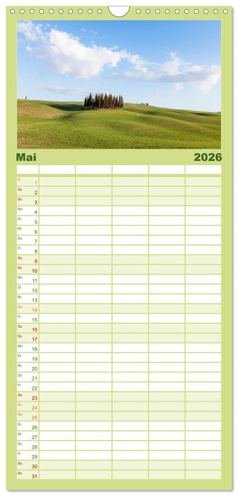 Toskana - Emotionen aus dem Bel Paese (CALVENDO Familienplaner 2026)