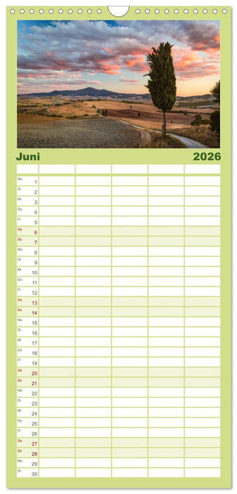 Toskana - Emotionen aus dem Bel Paese (CALVENDO Familienplaner 2026)