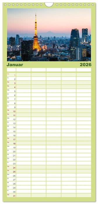 Japan - Traditionen und Modernität (CALVENDO Familienplaner 2026)