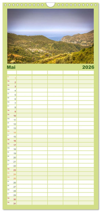 Italienische Riviera Cinque Terre (CALVENDO Familienplaner 2026)