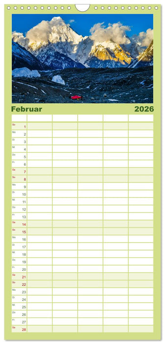 Berge des Karakorum (CALVENDO Familienplaner 2026)