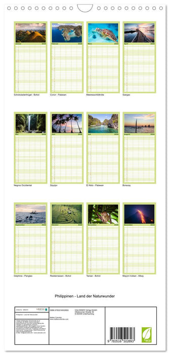 Philippinen - Land der Naturwunder (CALVENDO Familienplaner 2026)