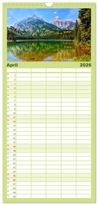 Wyoming - Der Bundesstaat der großen Ebenen. (CALVENDO Familienplaner 2026)