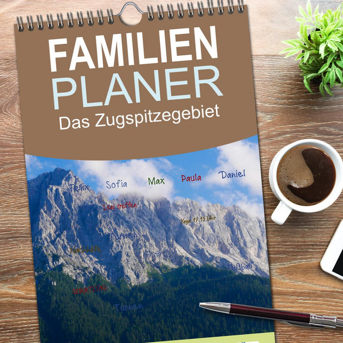 Das Zugspitzegebiet (CALVENDO Familienplaner 2026)